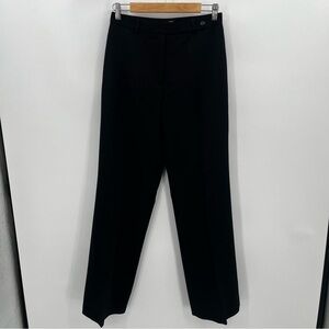 J Crew 6T Wool Lined Black Trousers Suit Pants